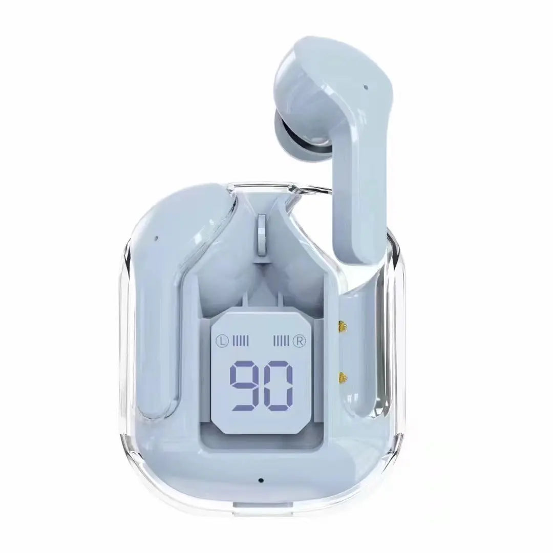 Compact Transparent Bluetooth Earbuds – ENC & Smart Display Trendarium