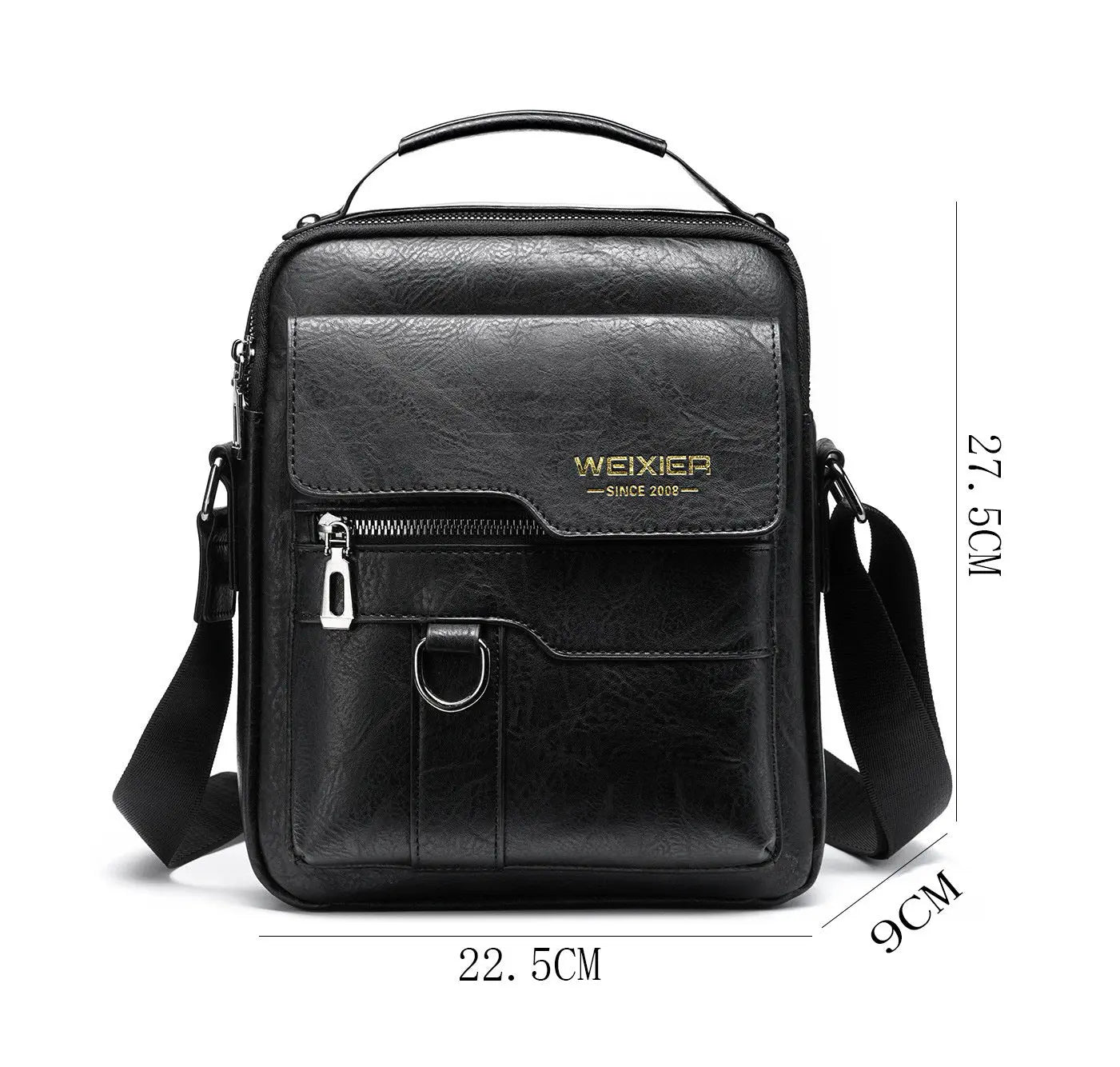 Men’s Classic PU Leather Messenger Bag Trendarium