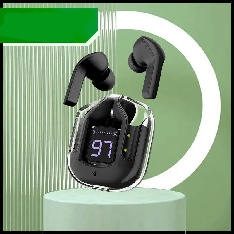 Compact Transparent Bluetooth Earbuds – ENC & Smart Display Trendarium