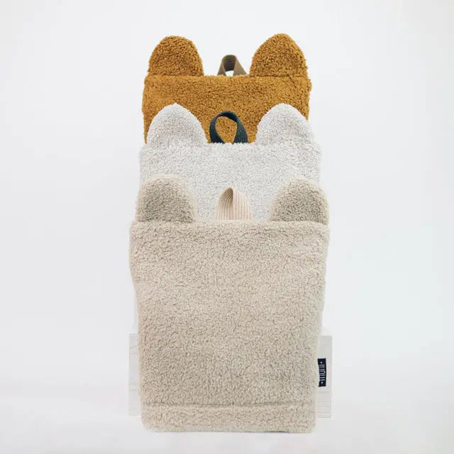 Kids Backpack Teddy - Grey