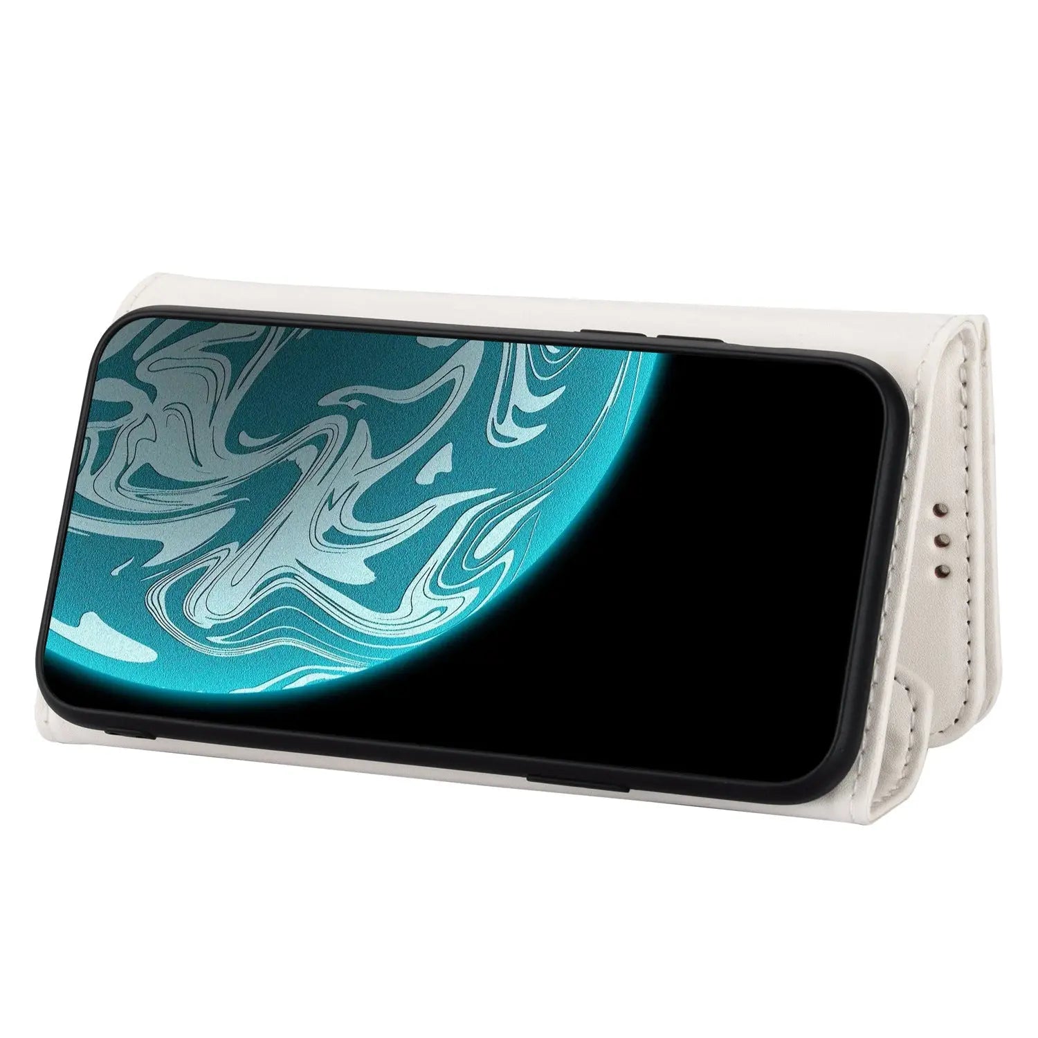 Premium Wallet-Style Phone Case with Zipper Pocket – Leather Feel Trendarium