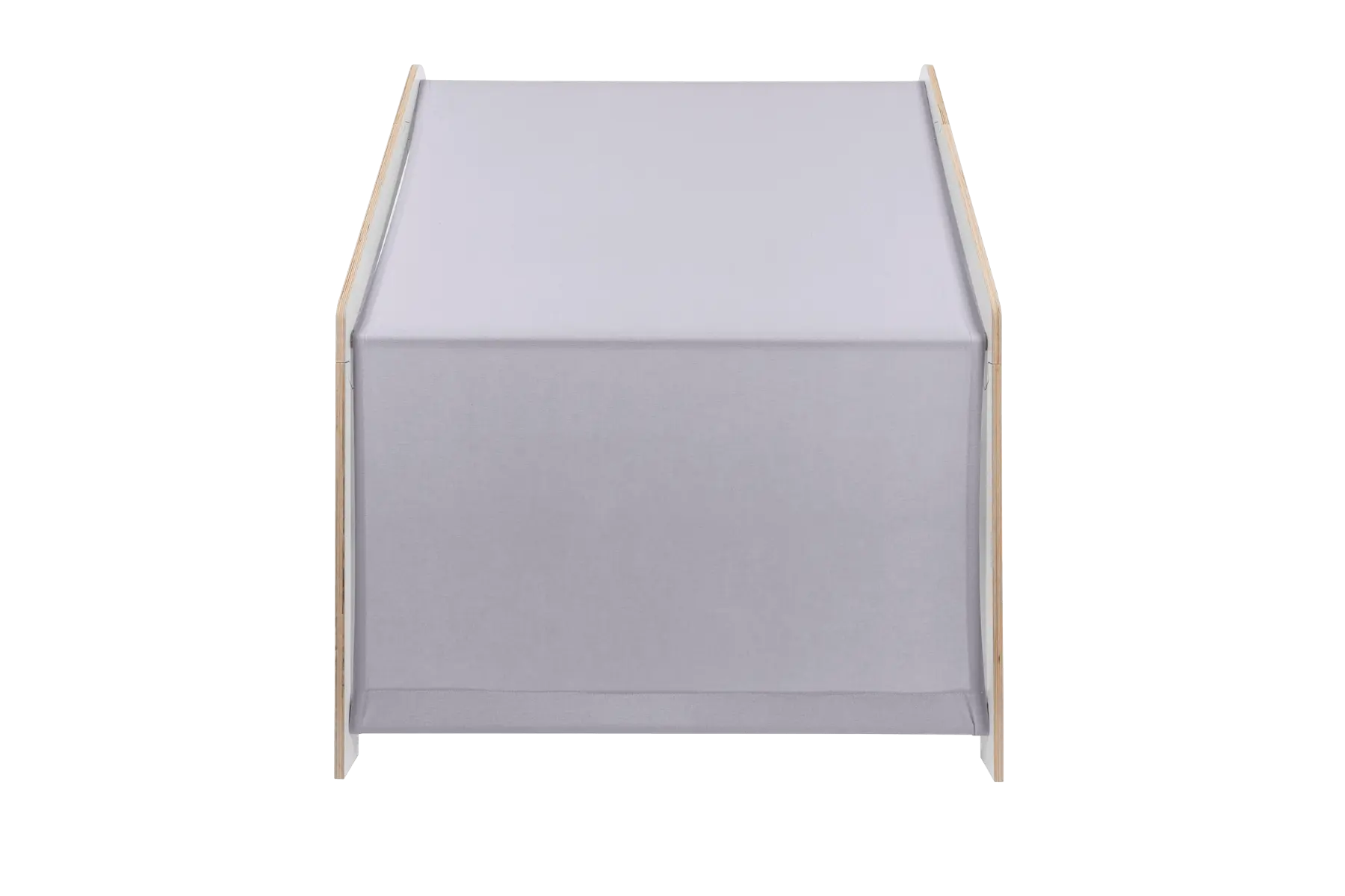 MeowBaby® White Wooden House for Kids - Blue Roof