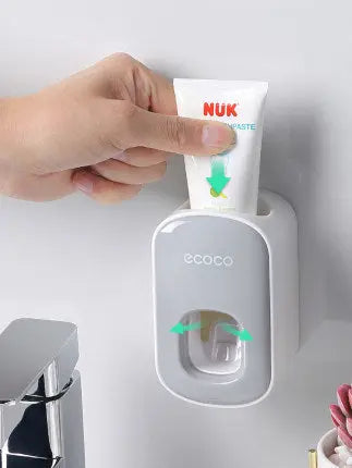 Wall Mounted Automatic Toothpaste Holder Bathroom Accessories Set Dispenser Trendarium
