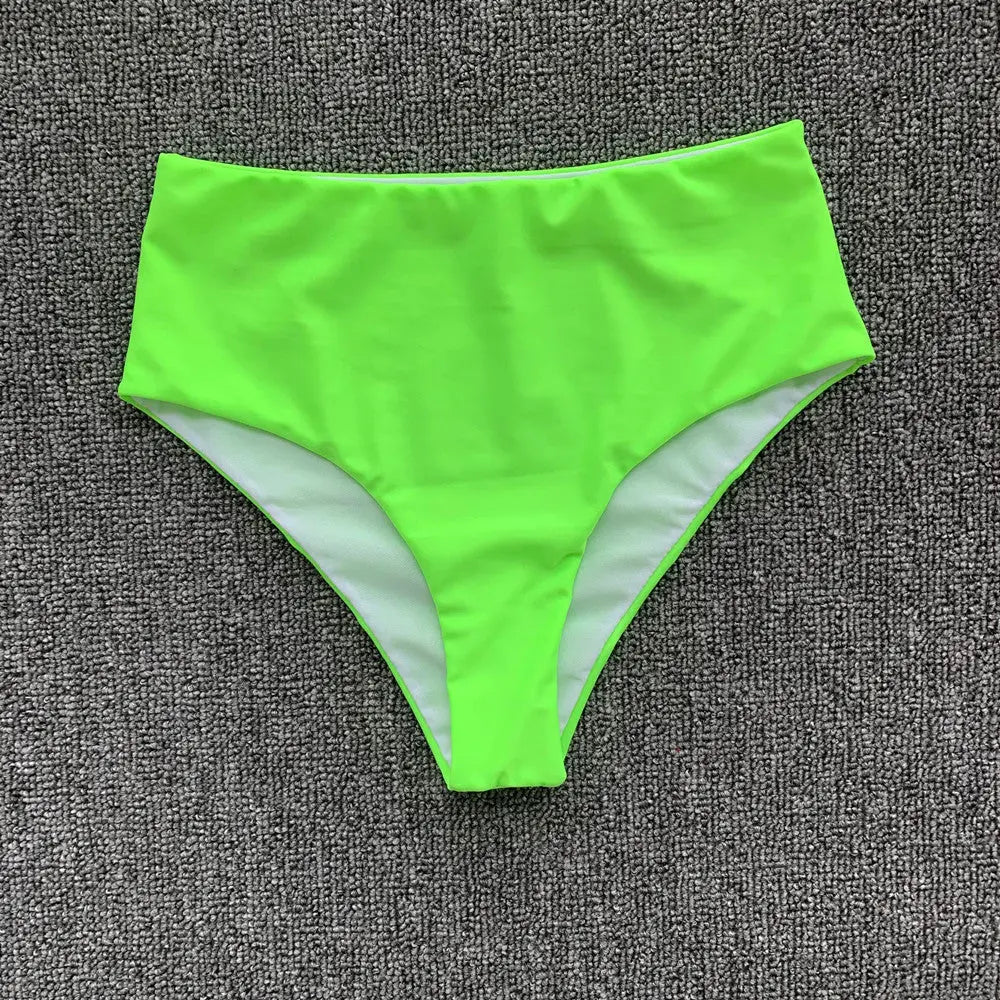 GlowBabe™ – One Shoulder Neon Bikini Set Trendarium