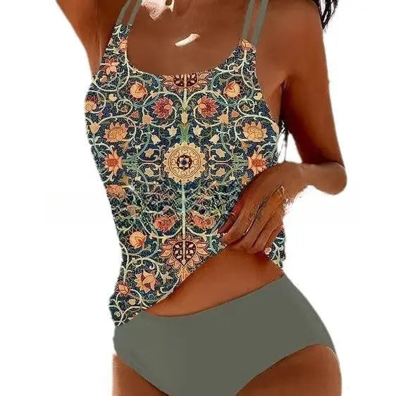 Sunset Retro High-Waist Set Trendarium