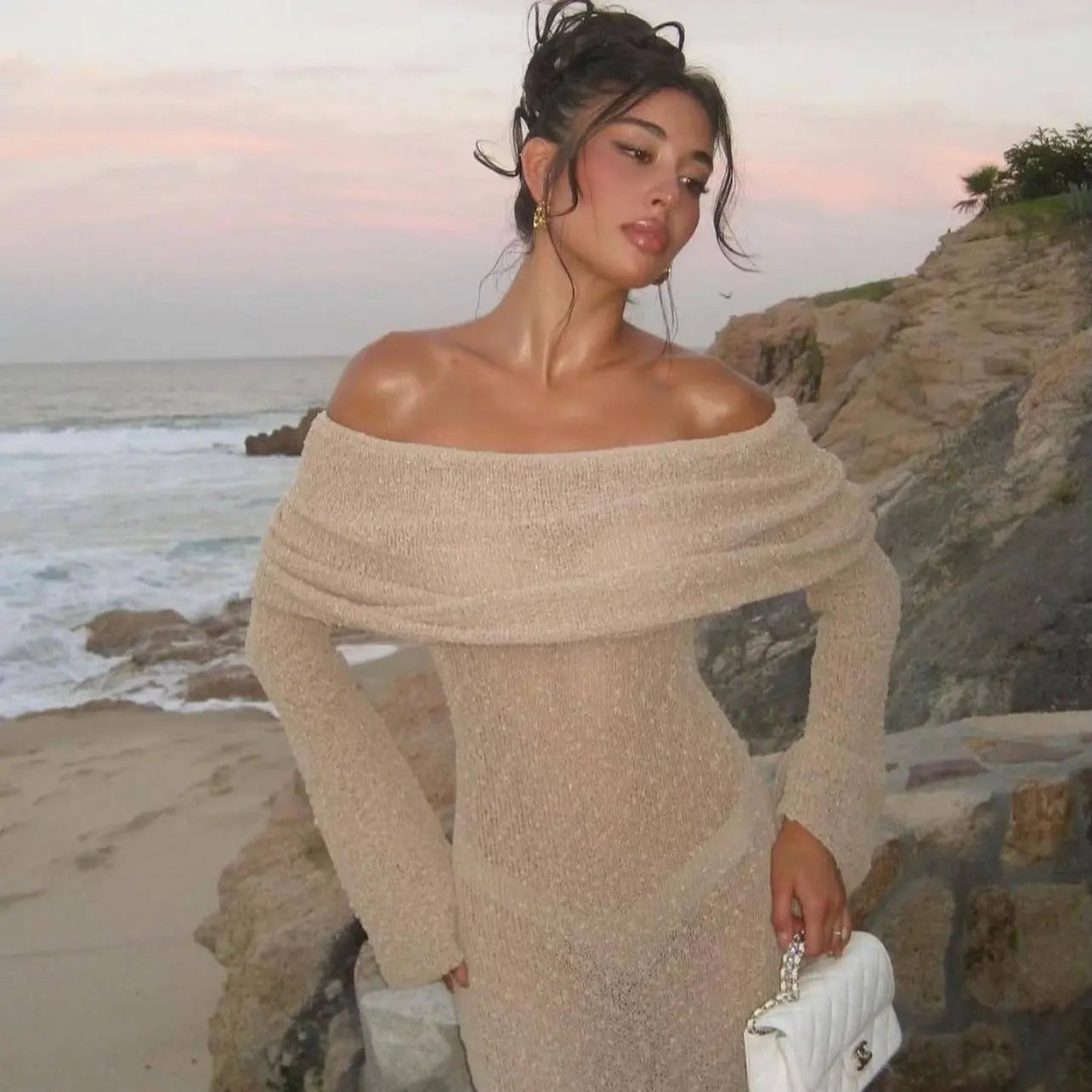 AuraWave™ Knit Beach Dress Trendarium