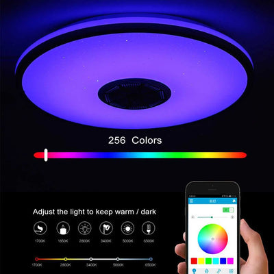 AuraGlow Smart Ceiling Lamp – Color-Changing WiFi & Bluetooth Light” Trendarium