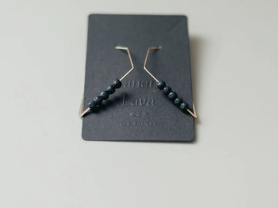 14K Gold Plated Diffuser Earrings - Rhombus