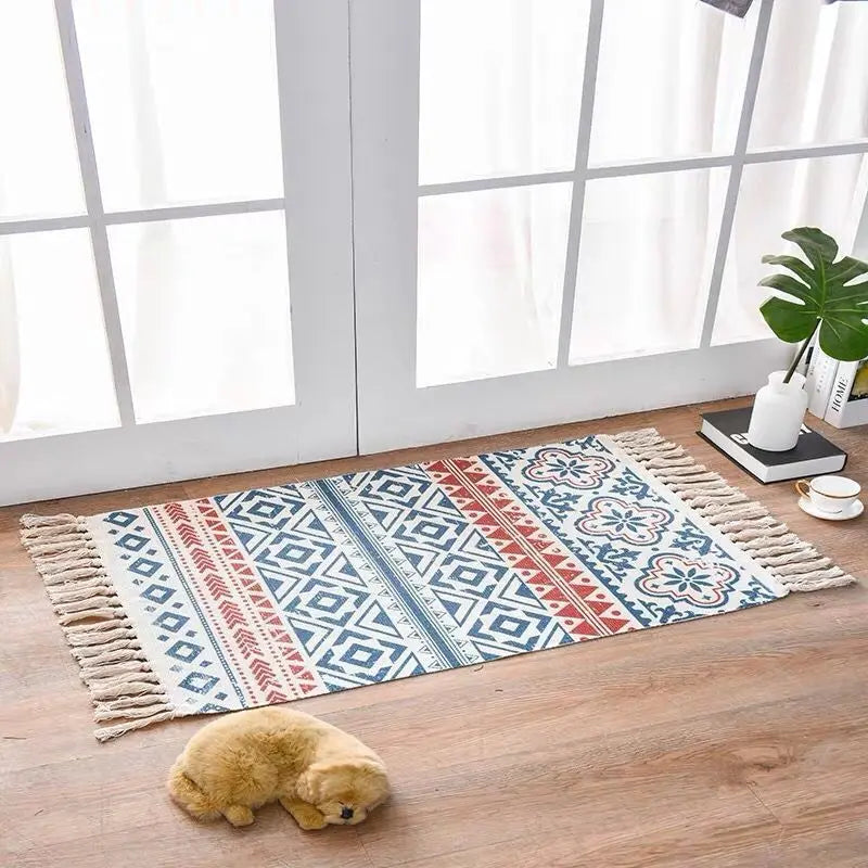 Scandinavian Style Linen Cotton Rug Trendarium