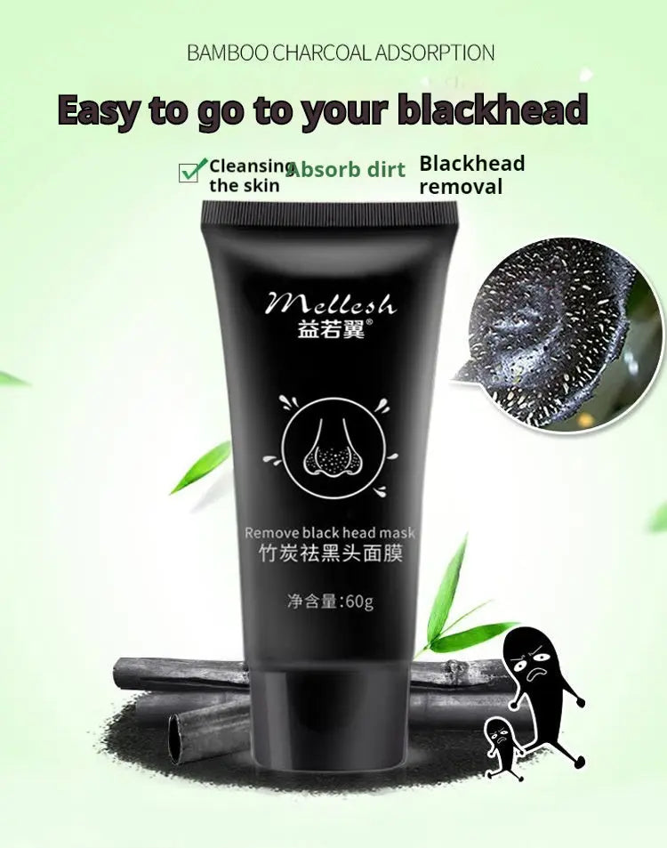 PurePore Detox Mask – Bamboo Charcoal Deep Cleansing for Acne & Pore Refining Mellesh