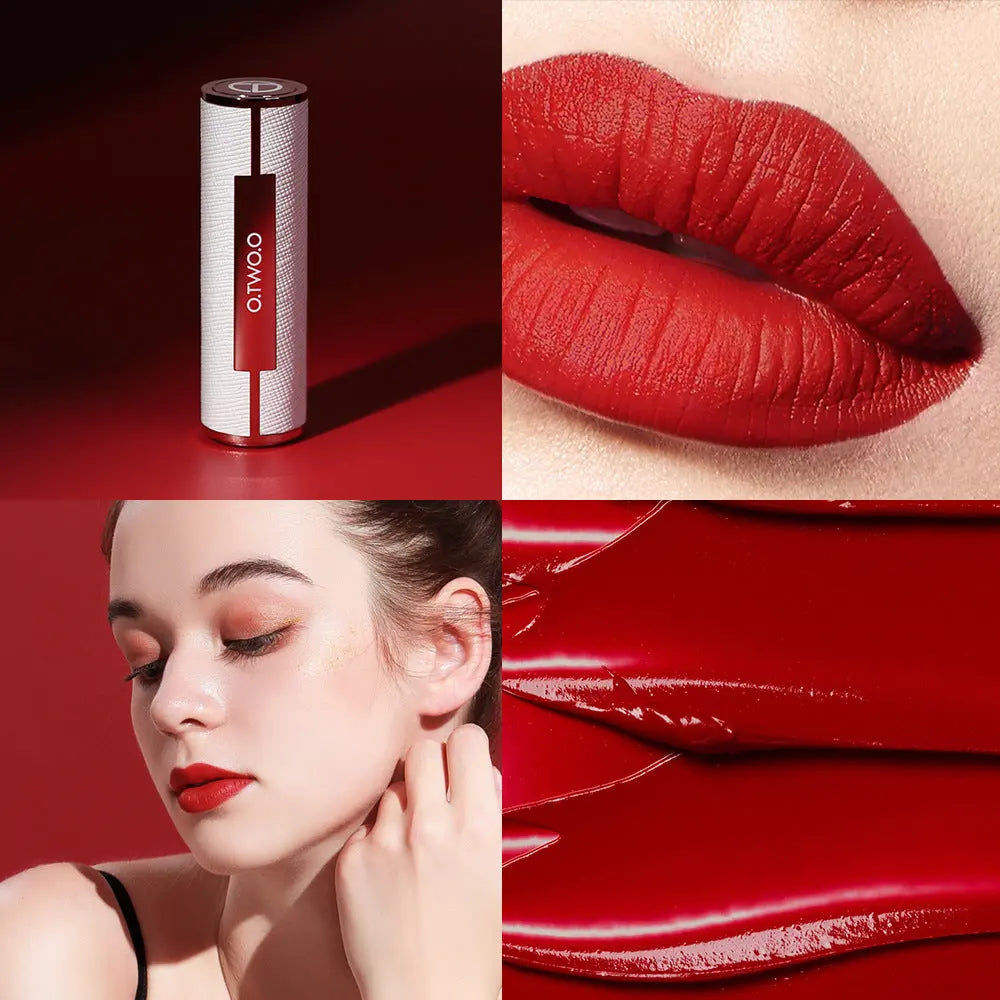 SilkTouch Lip Glow – Moisturizing Satin Lipstick O.TWO.O