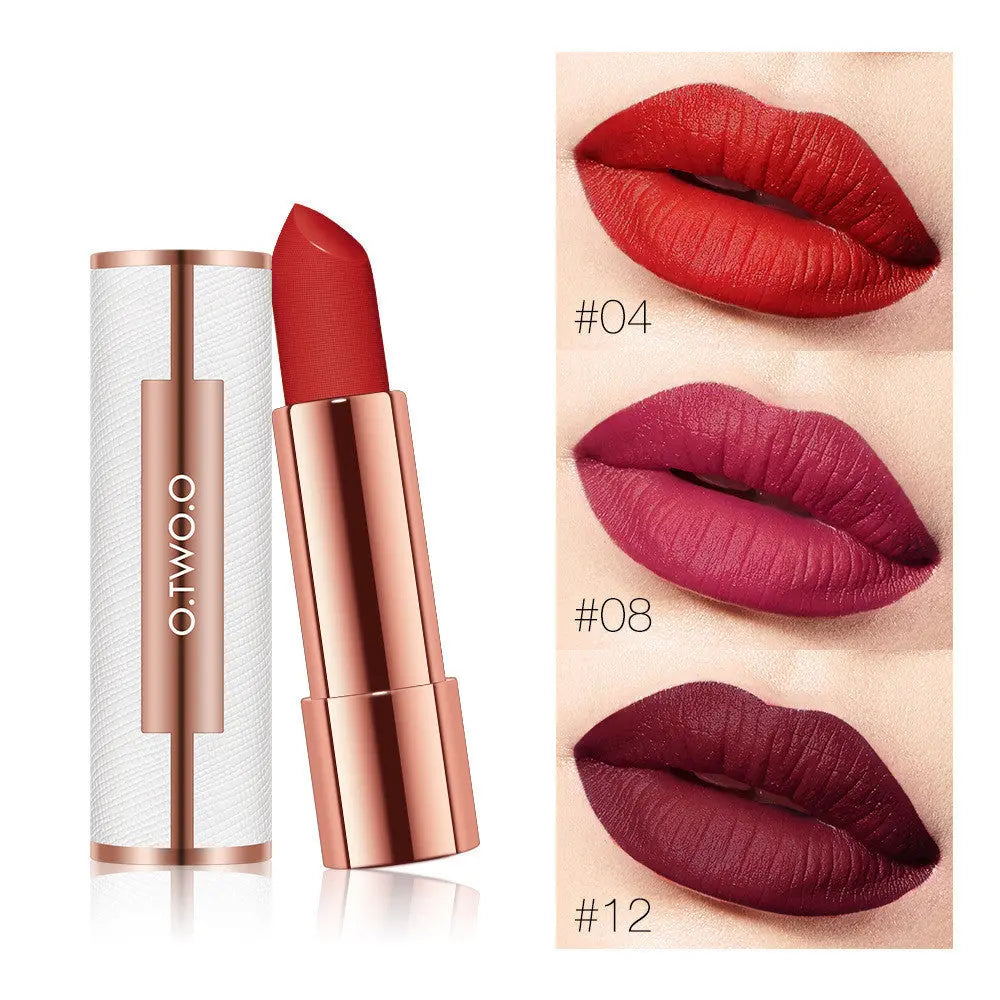 SilkTouch Lip Glow – Moisturizing Satin Lipstick O.TWO.O