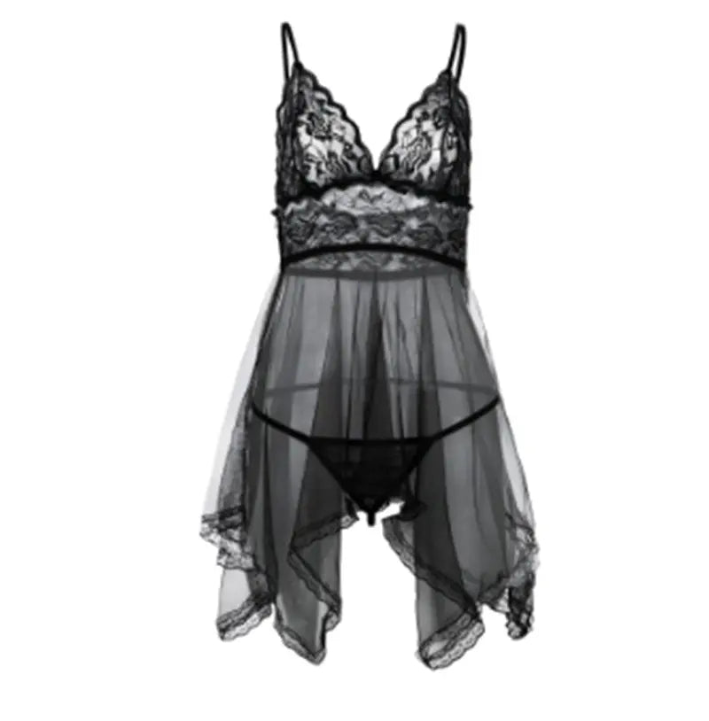 Sexy Lingerie Sexy Lingerie Front Slit Nightdress Trendarium
