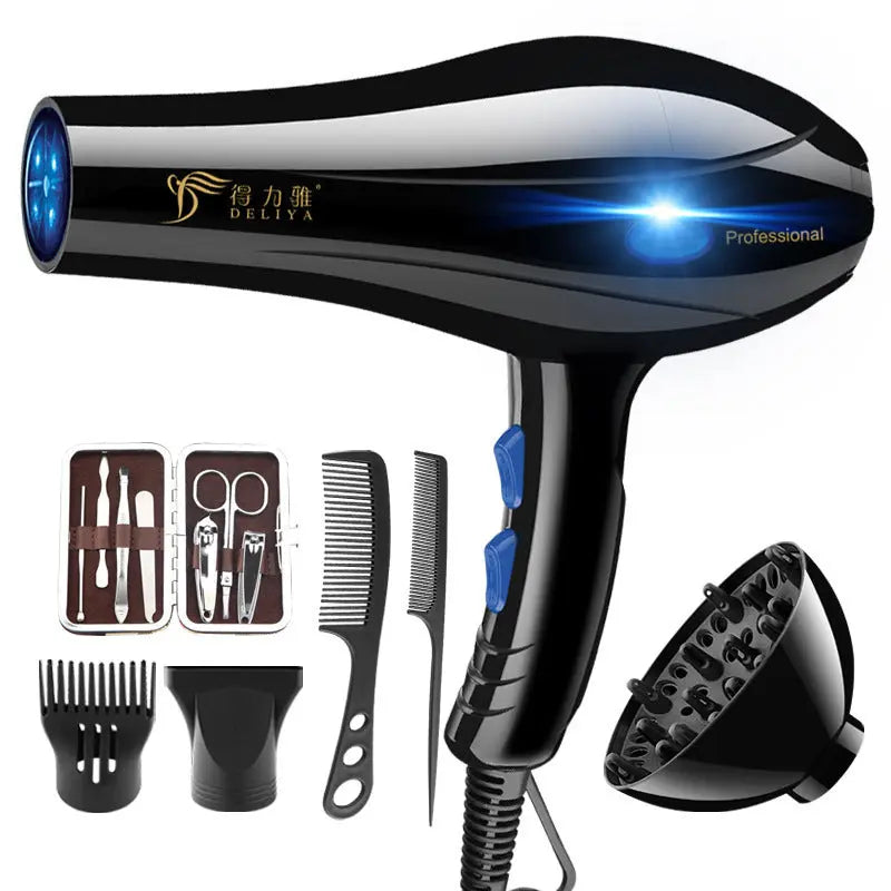 Home Hairdressing High-Power Blue Light Negative Ion Hair Dryer Trendarium