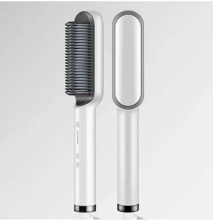 2-in-1 Ionic Hair Straightening Brush Trendarium