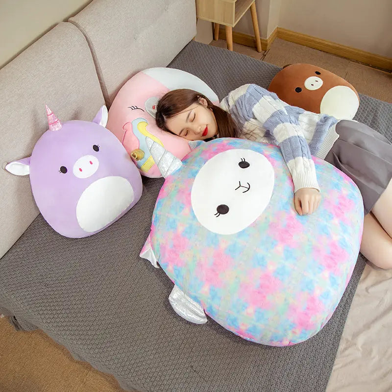 Kawaii Plush Unicorn Pillow - Soft and Adorable for Kids Trendarium