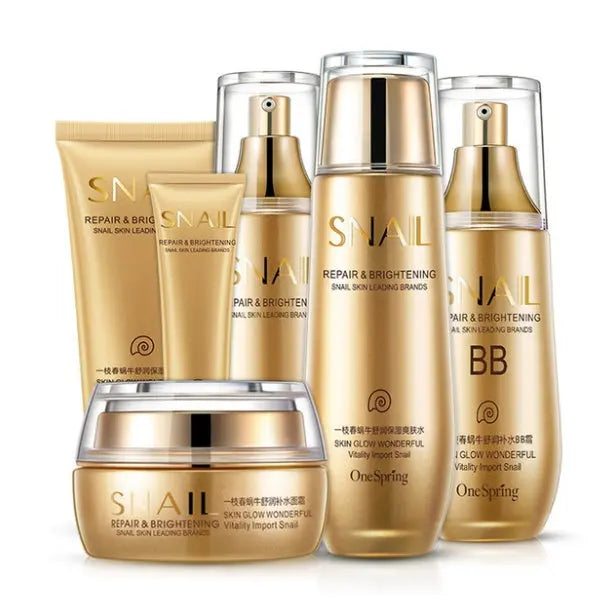 SnailGlow™ – 6-Step Repair & Hydration Skincare Set OneSpring