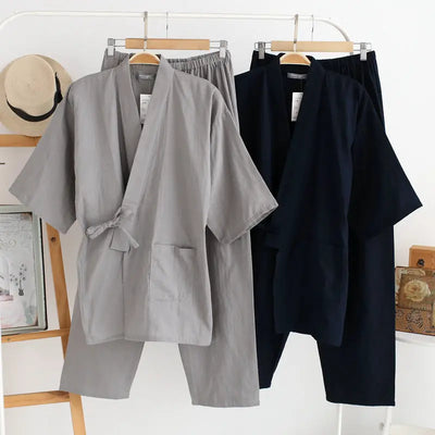 Zen Cotton Kimono Set – Lightweight Summer Pajamas Trendarium