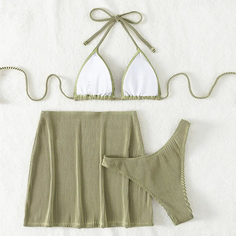 Ribbed Glow Bikini Set Trendarium