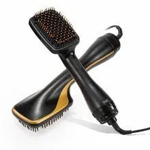 Two-in-one Hot Air Comb Multifunctional Hair Dryer, Hot-selling Dry And Wet Dual-use Lazy Curling Iron Trendarium