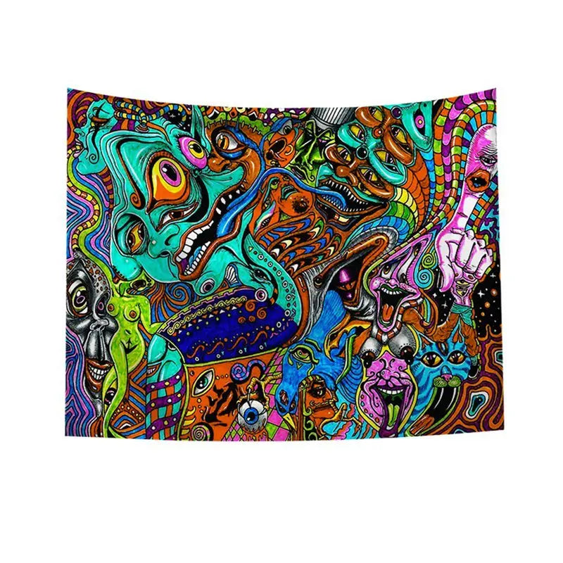 TrippyWall™ – Psychedelic Art Tapestry 150×130 Trendarium