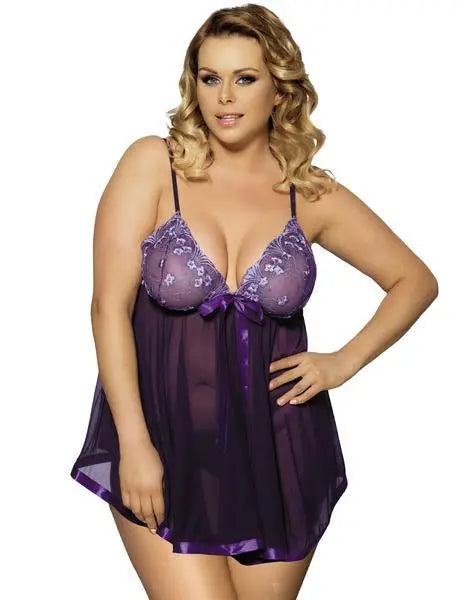 VelvetDream Plus Size Nightdress Trendarium
