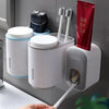 Wall Mounted Automatic Toothpaste Holder Bathroom Accessories Set Dispenser Trendarium