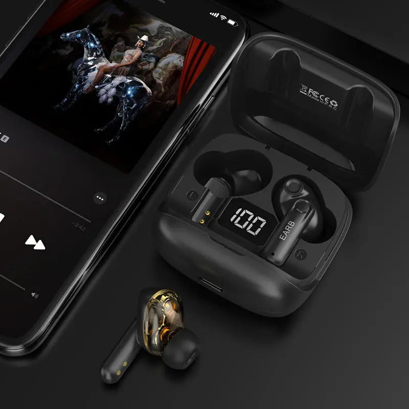 Compact Transparent Bluetooth Earbuds – ENC & Smart Display Trendarium