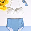 RetroDuo™ – Ruffle High-Waist Bikini Set Trendarium