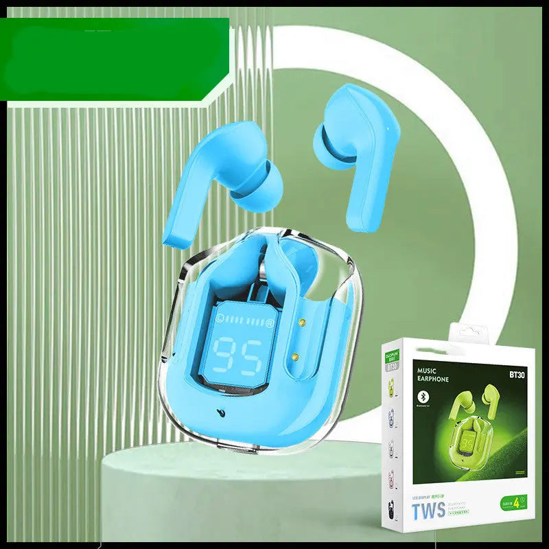 Compact Transparent Bluetooth Earbuds – ENC & Smart Display Trendarium