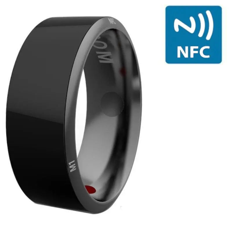Smart Ring Wearable Device Multifunctional Black High-tech Trendarium