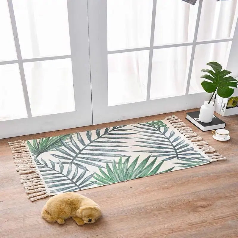 Scandinavian Style Linen Cotton Rug Trendarium