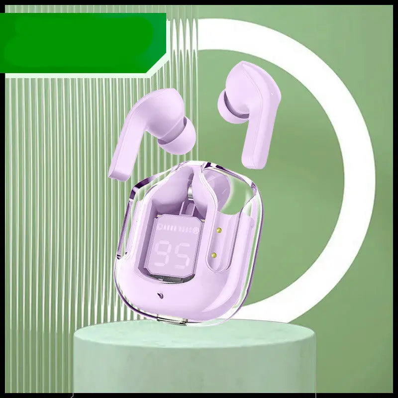 Compact Transparent Bluetooth Earbuds – ENC & Smart Display Trendarium