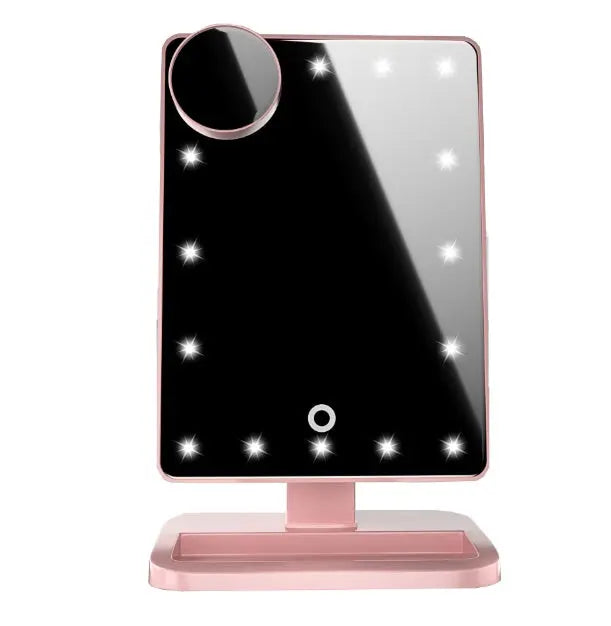 Touch Screen Makeup Mirror With 20 LED Light Bluetooth Music Speaker 10X Magnifying Mirrors Lights Trendarium