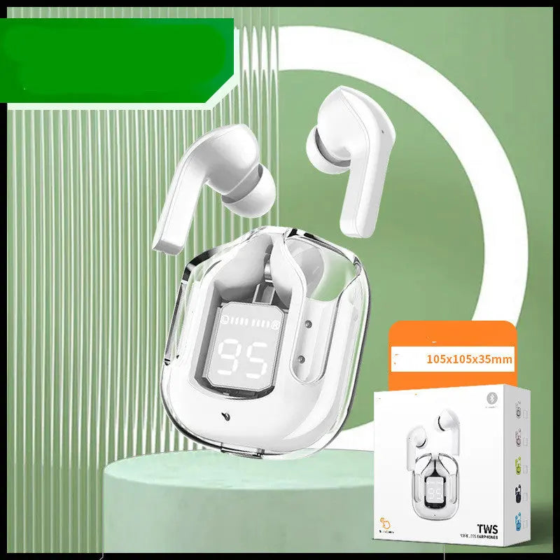 Compact Transparent Bluetooth Earbuds – ENC & Smart Display Trendarium