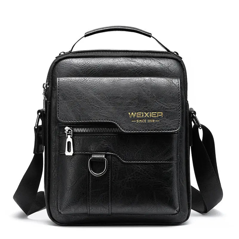 Men’s Classic PU Leather Messenger Bag Trendarium