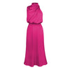 Silk Elegance Drape Halter Dress – Evening & Party Wear Trendarium