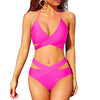 SculptGlow™ – Cutout High-Waist Bikini Set Trendarium