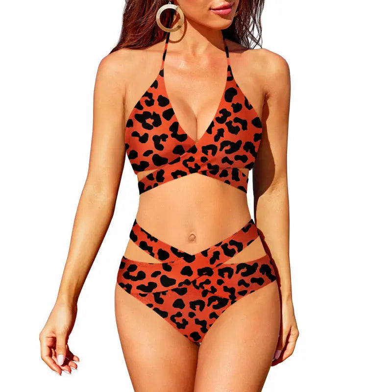 SculptGlow™ – Cutout High-Waist Bikini Set Trendarium