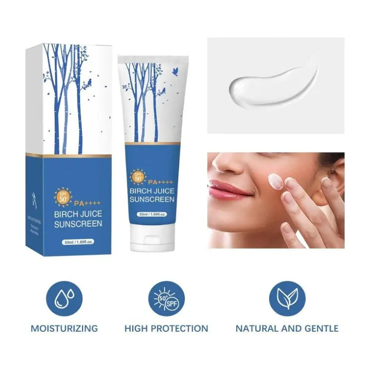 Facial Care Birch Sap Sunscreen Birch juce