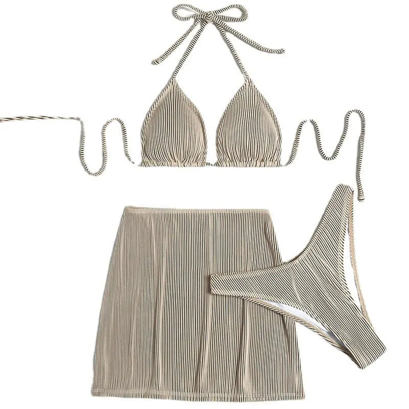 Ribbed Glow Bikini Set Trendarium