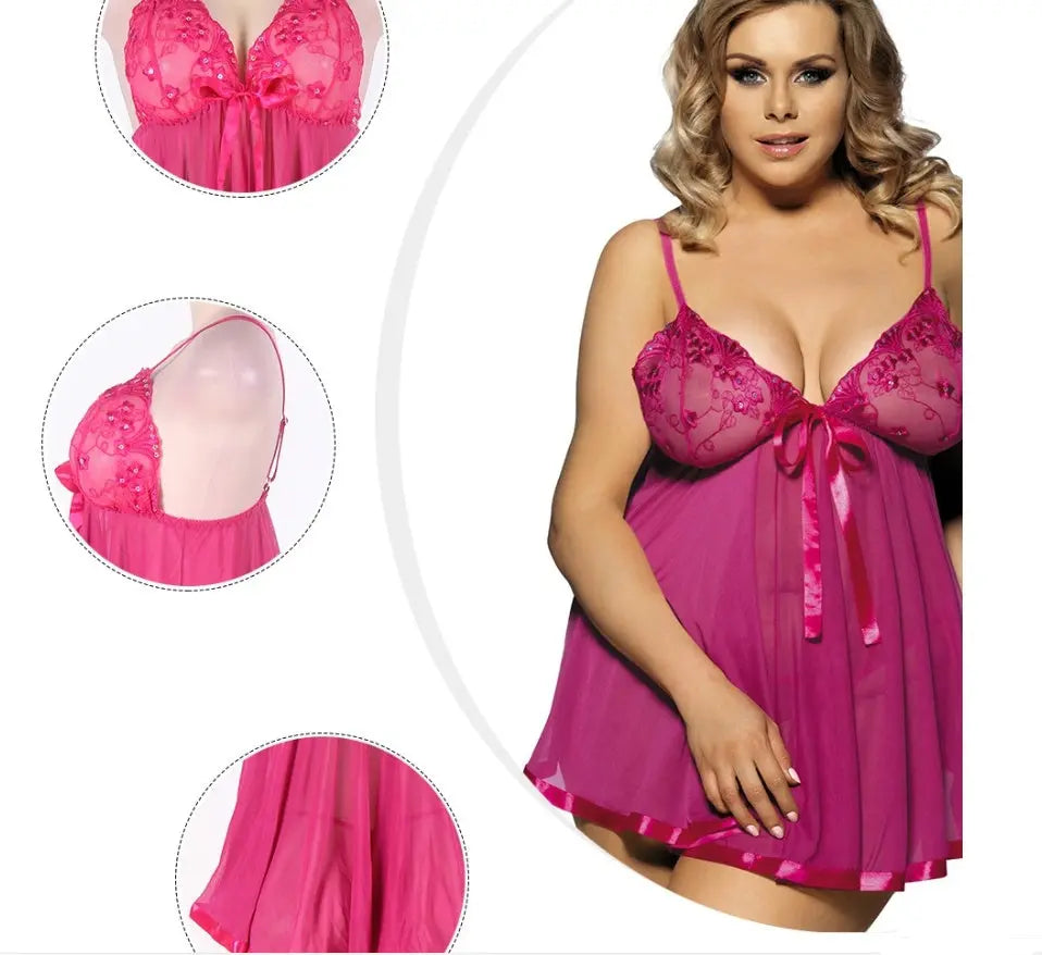 VelvetDream Plus Size Nightdress Trendarium
