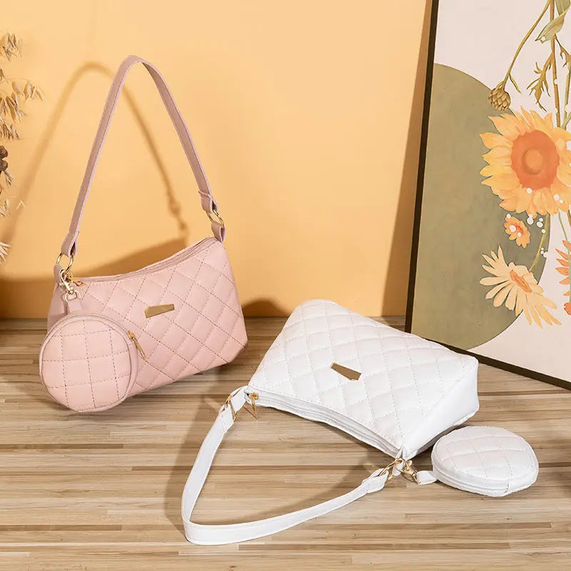 Quilted Elegance Shoulder Bag Trendarium