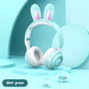 Rabbit Ear Headphones Wireless Luminous Extendable Wheat Headphones Trendarium