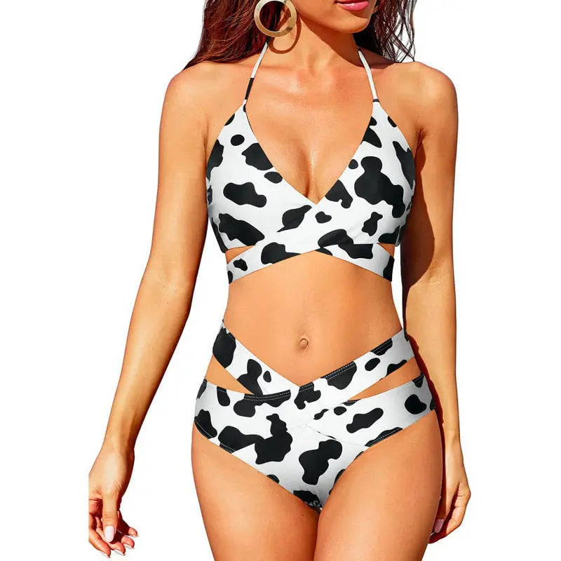 SculptGlow™ – Cutout High-Waist Bikini Set Trendarium