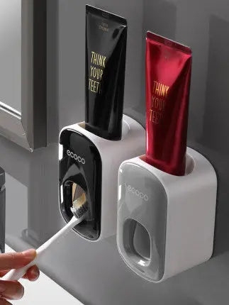 Wall Mounted Automatic Toothpaste Holder Bathroom Accessories Set Dispenser Trendarium