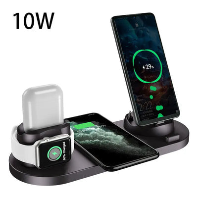 6-in-1 Wireless Charging Station – For iPhone, Apple Watch & AirPods Trendarium