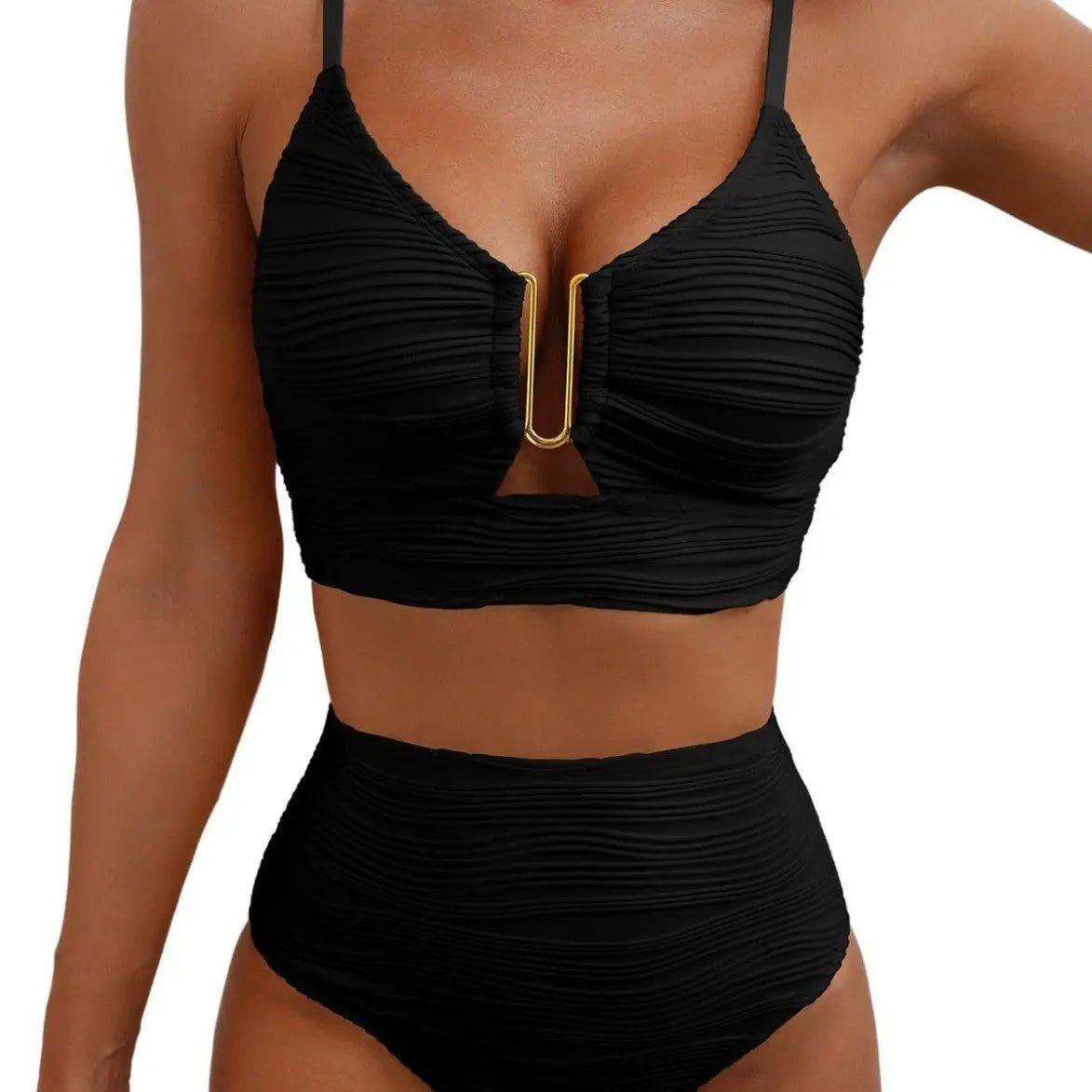 Sultry V-Cut High Waist Set Trendarium