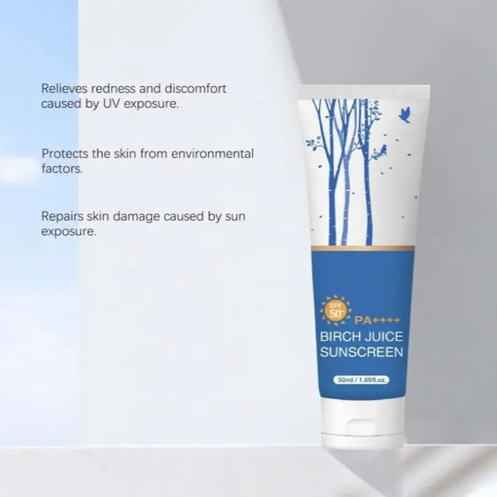 Facial Care Birch Sap Sunscreen Birch juce