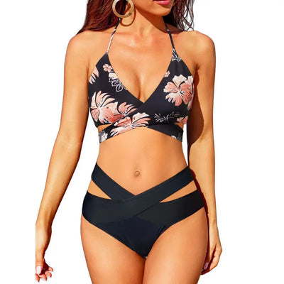 SculptGlow™ – Cutout High-Waist Bikini Set Trendarium
